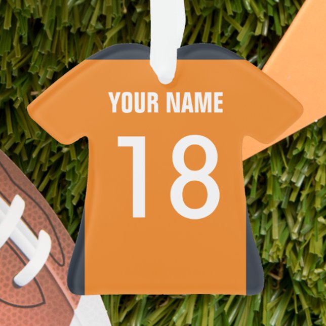 Adorno Naranja de fútbol, equipo de la Marina y el Orname (Subido por el creador)