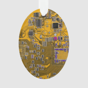 Adorno Naranja de la placa de circuito del PCB del conjun