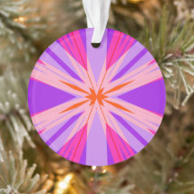 Naranja rosado morado Starburst Star Festive Regal