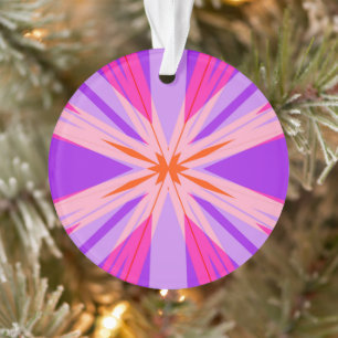 Adorno Naranja rosado morado Starburst Star Festive Regal