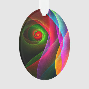 Adorno Naranja Verde Rojo Patrón de arte abstracto modern