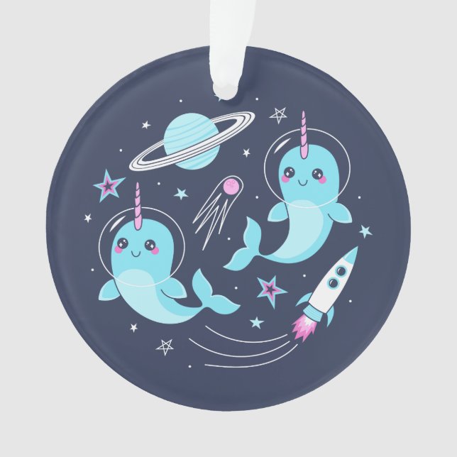 Adorno Narwhals espaciales (Anverso)