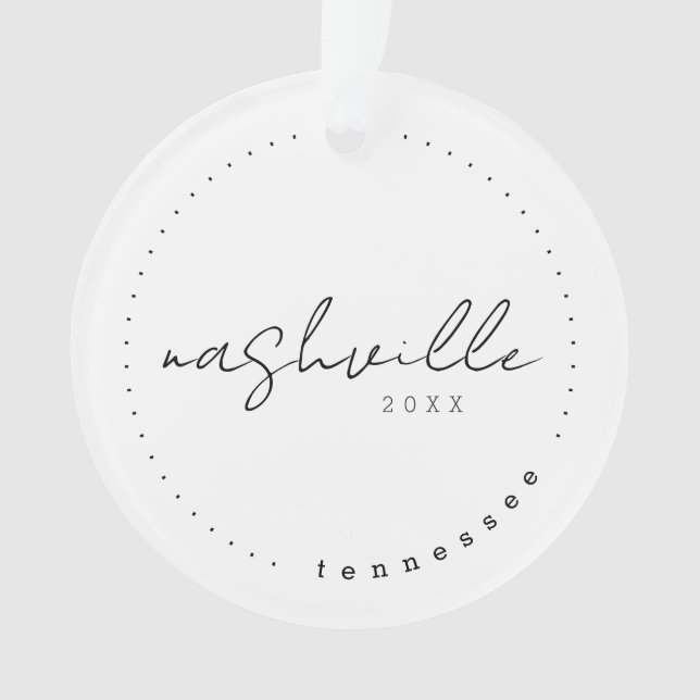 Adorno Nashville, Tennessee TN Travel Estados Unidos (Anverso)
