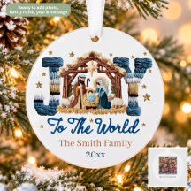 Natividad Alegría para el Mundo Navidad Personaliz