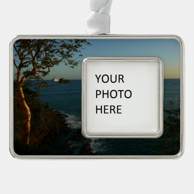 Adorno Navegar fuera del atardecer tropical del atardecer (Anverso)