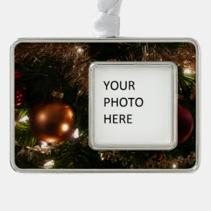 Adorno Navidad Árbol II Festividad Rojo y Oro