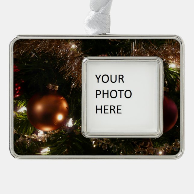 Adorno Navidad Árbol II Festividad Rojo y Oro (Anverso)