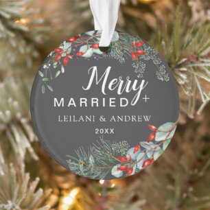 Adorno Navidad Botánica de Pino Alegre y Casada