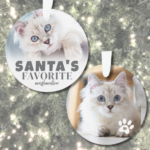 Adorno Navidad con Foto de Mascota Divertida Personalizad