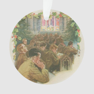 Adorno Navidad de la guerra mundial del vintage