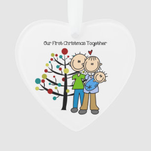 Adorno Navidad del bebé de los padres el 1r junto adorna