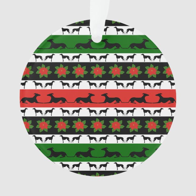 Adorno Navidad del galgo de Greyt (Anverso)