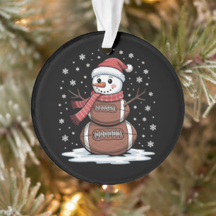 Adorno Navidad Fútbol Americano Muñeco de Nieve Xmas Depo