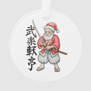 Adorno Navidad Japonesa Samurái Santa Claus Fiesta