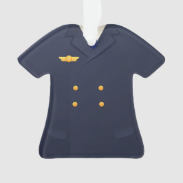 Adorno Navidad personalizado del copiloto del piloto de