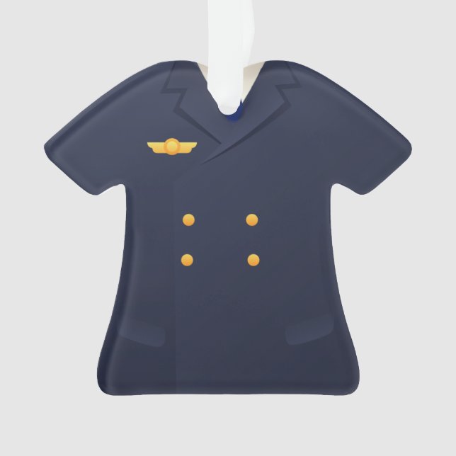 Adorno Navidad personalizado del copiloto del piloto de (Anverso)