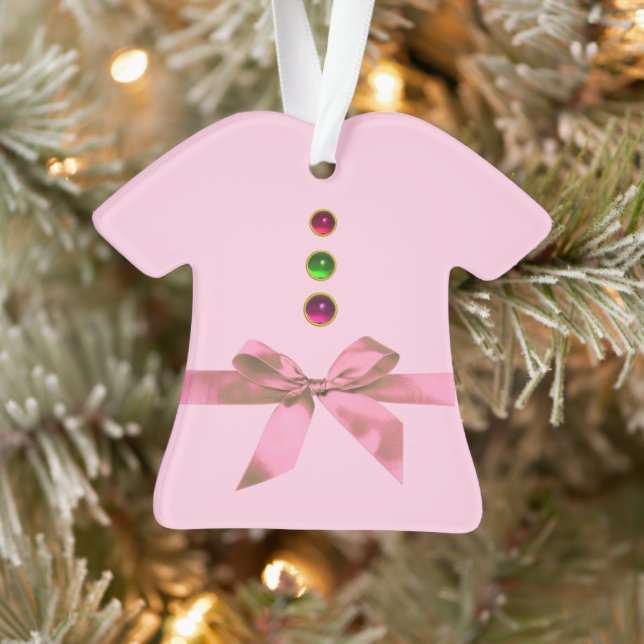 Adorno NAVIDAD PRIMERA DE BABY, Niña Cinta Rosa (Árbol)