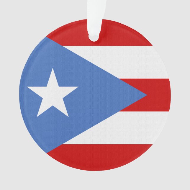 Adorno Navidad puertorriqueño de la bandera (Anverso)