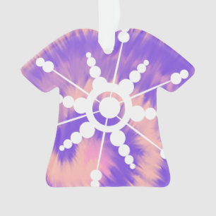 Adorno Navidad Tie Dye Retro Divertido