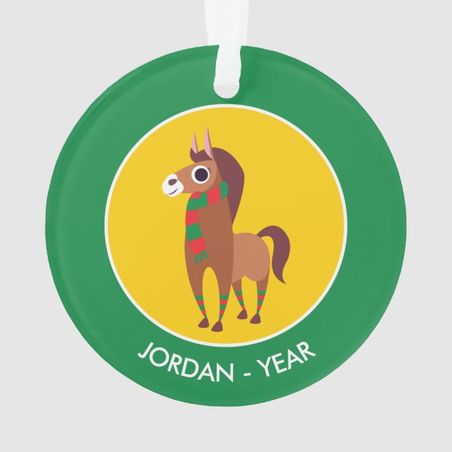 Adorno Navidad Zora el caballo (Reverso)