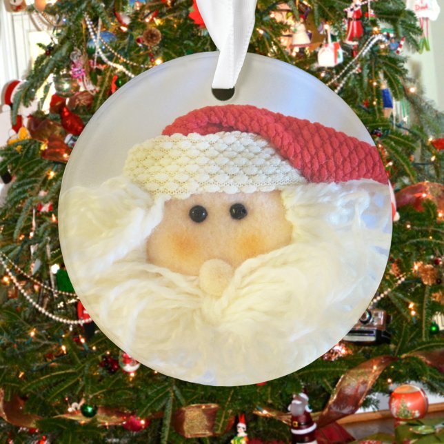 Adorno Navidades acrílicos de Santa Claus Face (Subido por el creador)