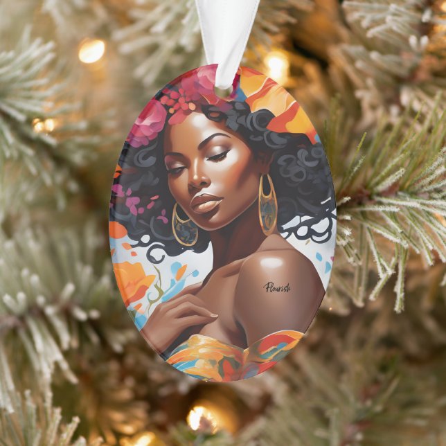 Adorno Navidades afroamericanas negras (Árbol)