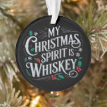 Adorno Navidades bebiendo Whiskey Aman Bebe diciendo<br><div class="desc">Navidades bebiendo Whiskey Aman Bebe diciendo</div>
