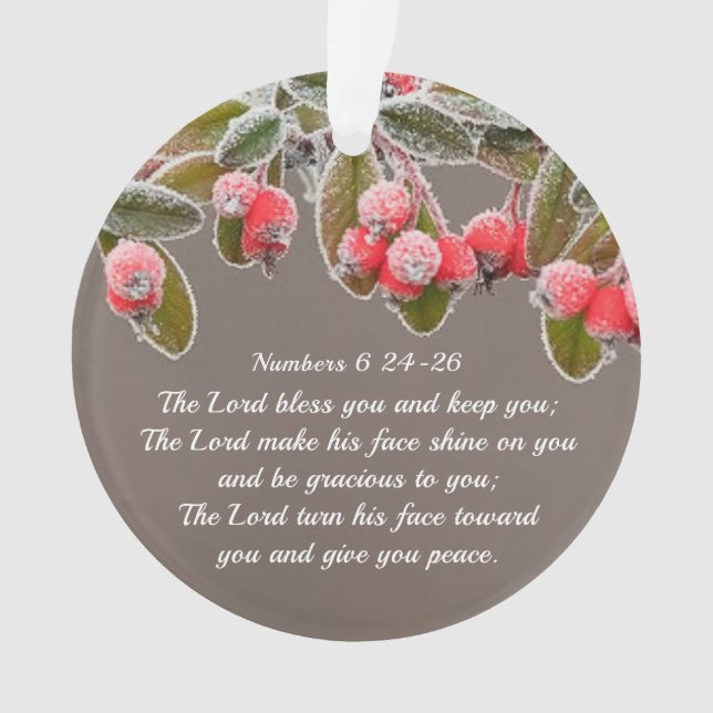 Adorno Navidades Bendiciendo Números 6:24-26 Señor Te Ben (Anverso)