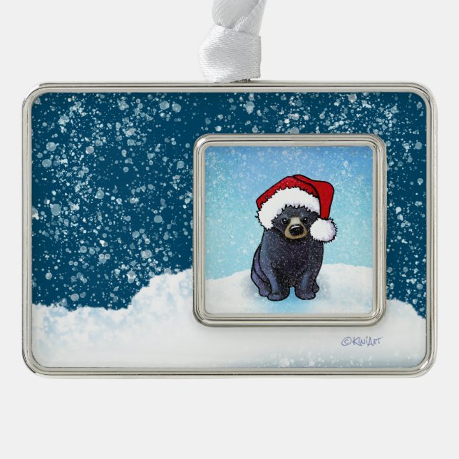Adorno Navidades Black Bear Cub (Anverso)