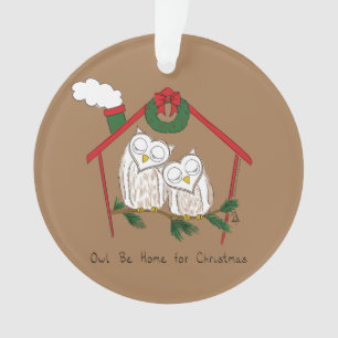 Adorno Navidades búhos adoran divertida festividad