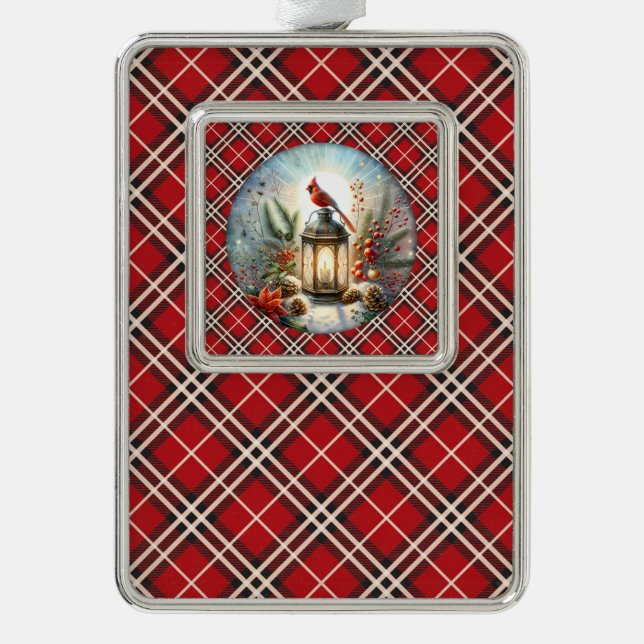 Adorno Navidades Cardenal recuerda a una linterna querida (Anverso)