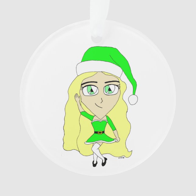 Adorno Navidades chibi (Anverso)