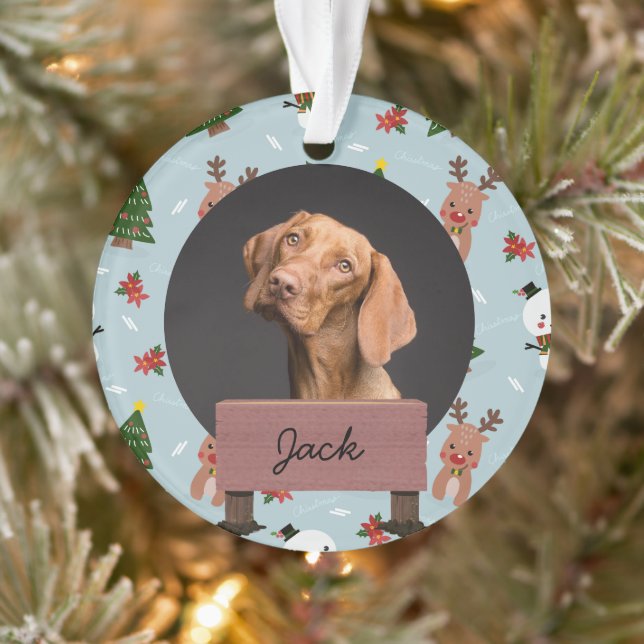 Adorno navidades clásicos Personalizado de vacaciones Dog (Árbol)