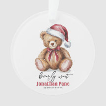 Navidades con acuarela Bearly Wait Baby Shower