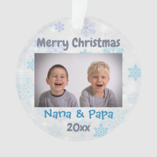Adorno Navidades de abuelos de nietos 2024 Foto