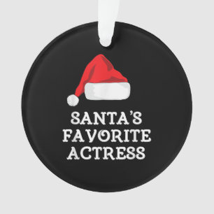 Adorno Navidades de actriz favorita de Papá Noel actúen