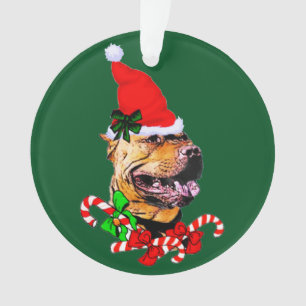 Adorno Navidades de American Pit Bull Terrier