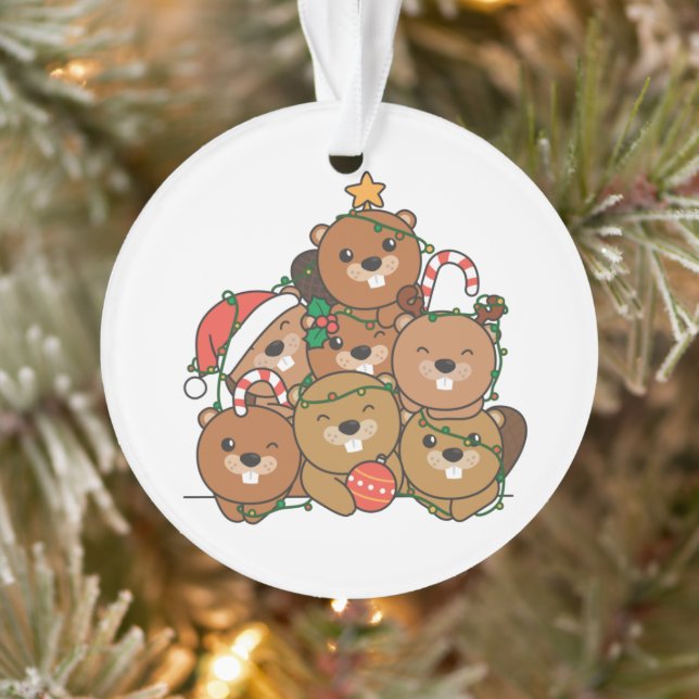Adorno Navidades de animales divertidos del árbol de Navi (Árbol)