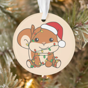 Adorno Navidades de ardilla Animales de Invierno Vacacion