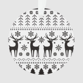 Adorno Navidades de arte popular moderno reno