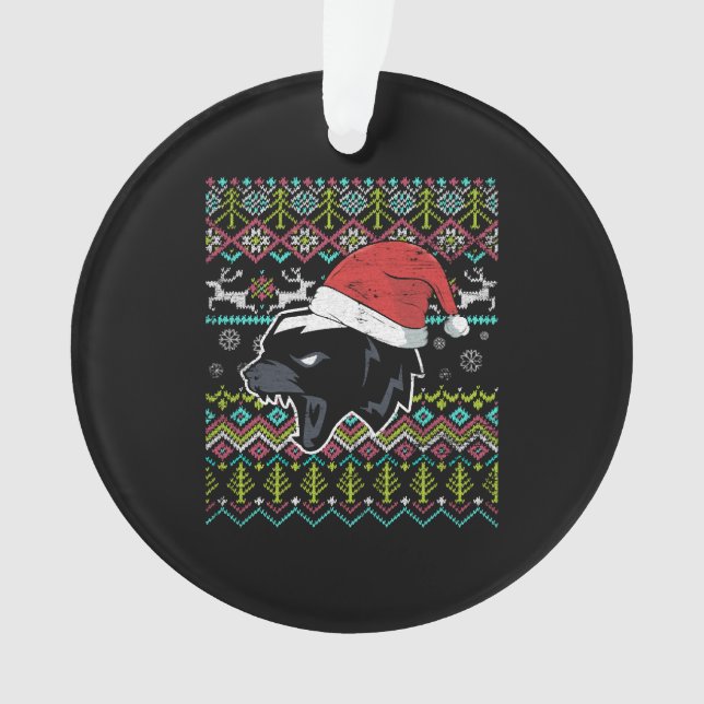 Adorno Navidades de Badger Ugly (Anverso)