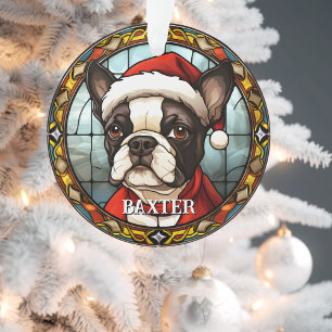 Adorno Navidades de Bulldog personalizado de Francia