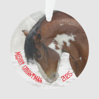 Adorno Navidades de Caballos de Nieve Acrílicos