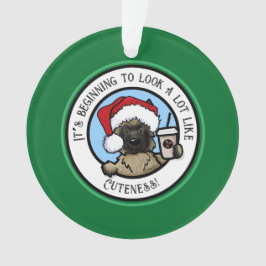 Adorno Navidades de café de Cairn Terrier de KiniArt