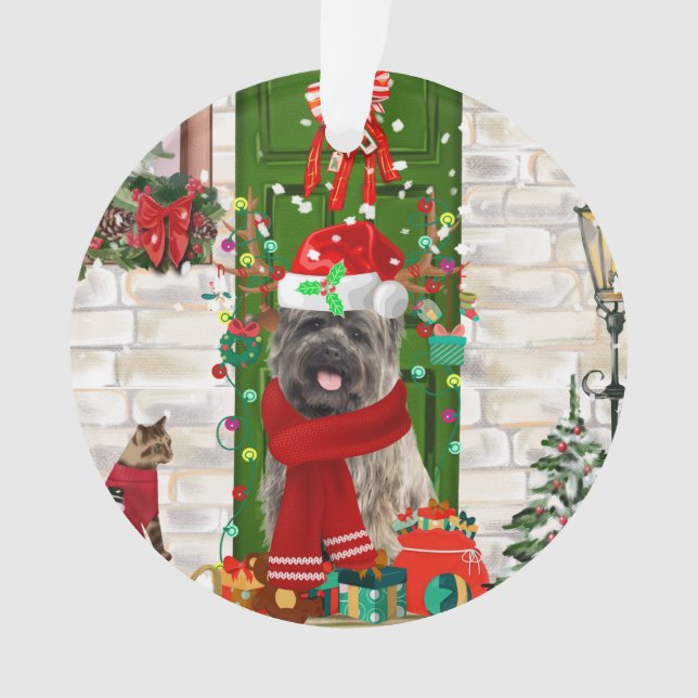 Adorno Navidades de Cairn Terrier Dog (Anverso)