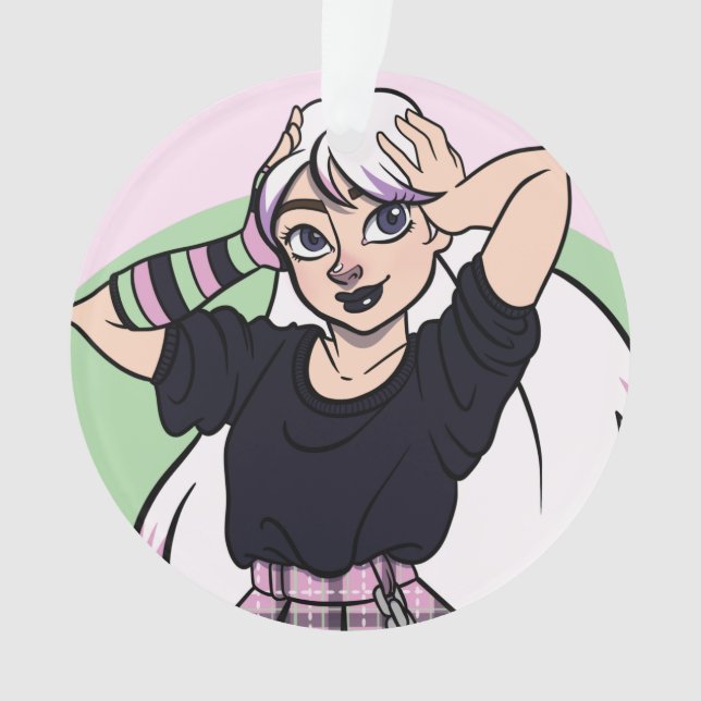 Adorno Navidades de Chicas de Gótico de corte (Anverso)