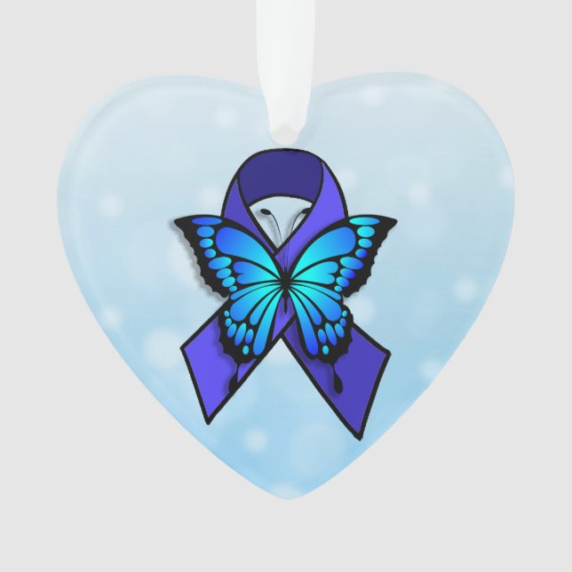 Adorno Navidades de Cinta de Fatiga Crónica y Mariposa (Anverso)