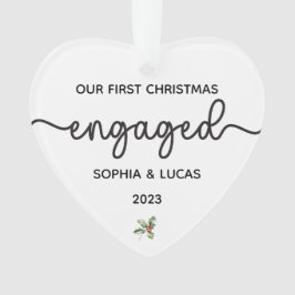 Adorno Navidades de compromiso personalizado Keepsake