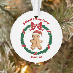 Adorno Navidades de Cute Official Cookie Tester