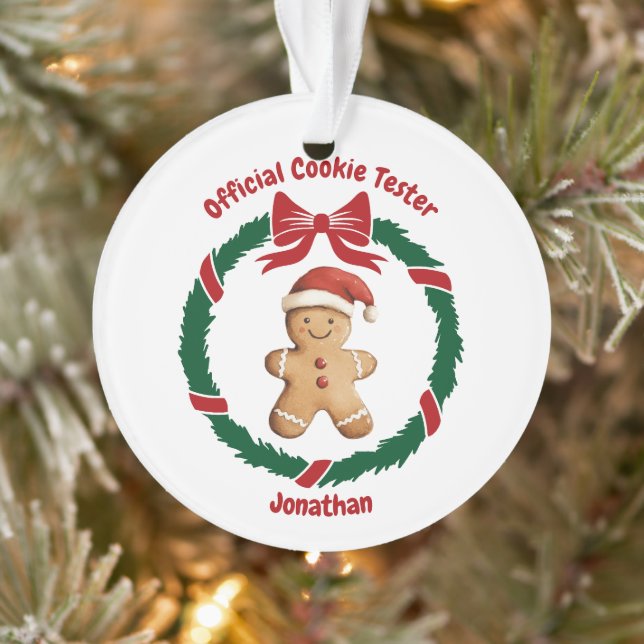 Adorno Navidades de Cute Official Cookie Tester (Árbol)